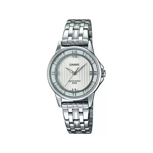 Casio Enticer Ladies LTP 1391D 7A2VDF A1303 Silver Analog Women's Watch