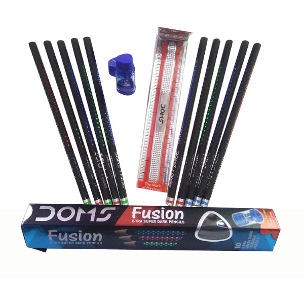 Detec™ Doms Fusion एक्स्ट्रा डार्क राइटिंग पेंसिल (50 का पैक)