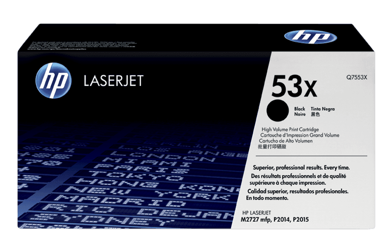 HP 53X ब्लैक कॉन्ट्रैक्ट लेजरजेट टोनर कार्ट्रिज