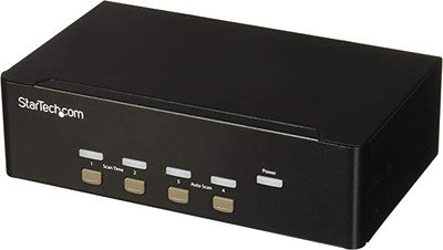 StarTech.com 4 Port VGA KVM Switch Dual VGA Hot-key & Audio Support