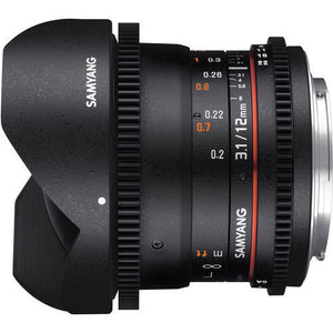 Samyang Cine 12mm T3.1 Vdslr Lens for Mft