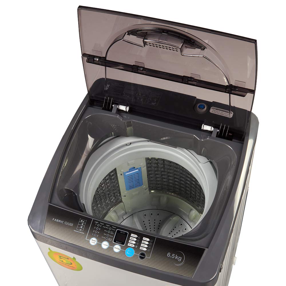 ओनिडा 6.5 किलोग्राम 5 स्टार फुली-ऑटोमैटिक टॉप लोडिंग वॉशिंग मशीन (T65FCD, ग्रे)