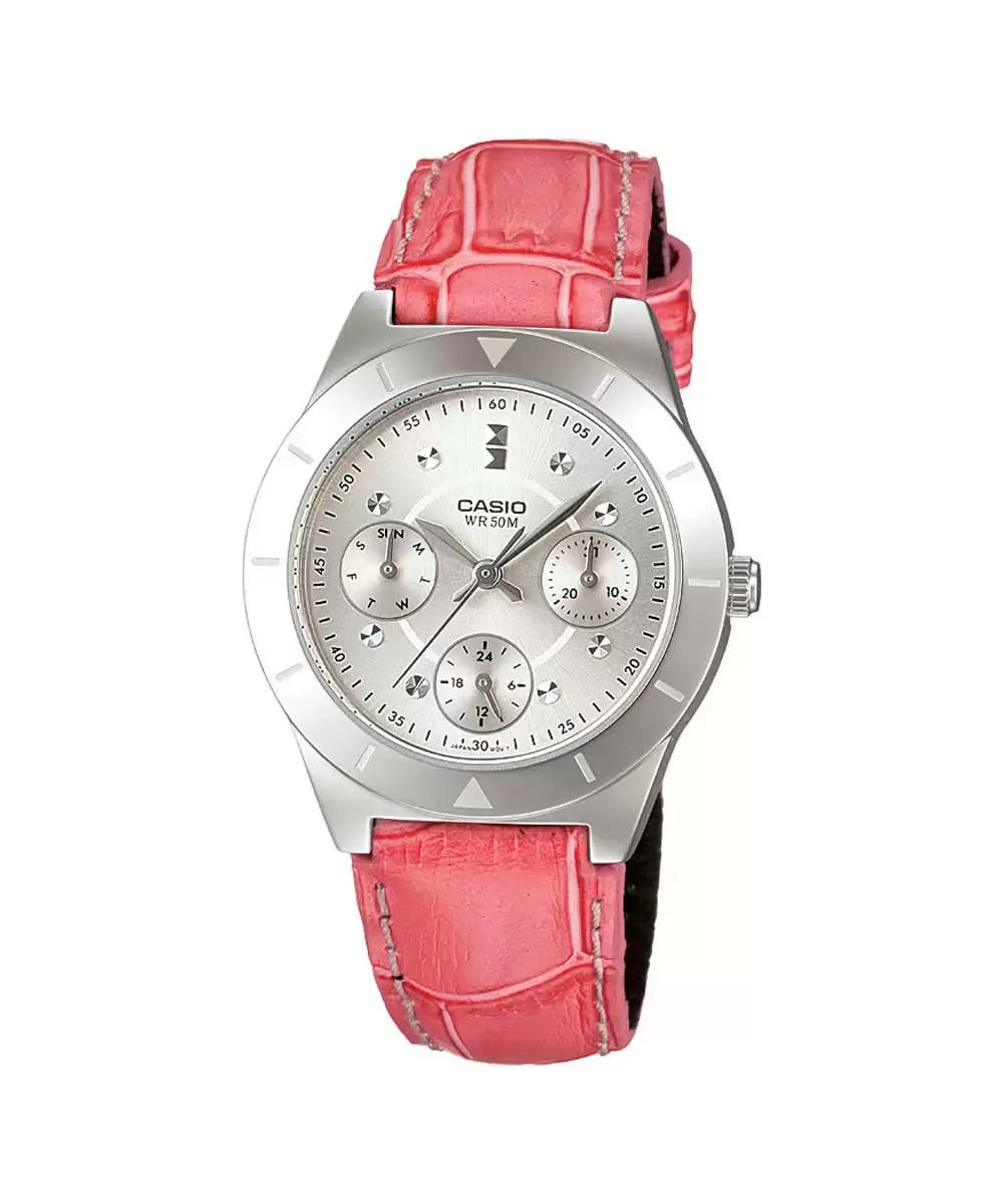 Casio Enticer Ladies LTP 2083L 4AVDF A532 FB Pink Dial Women's Watch