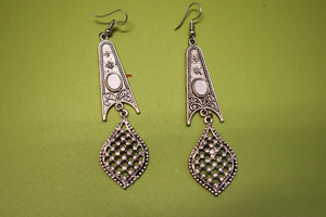 Detec Homzë Earrings - Silver Oxidised 