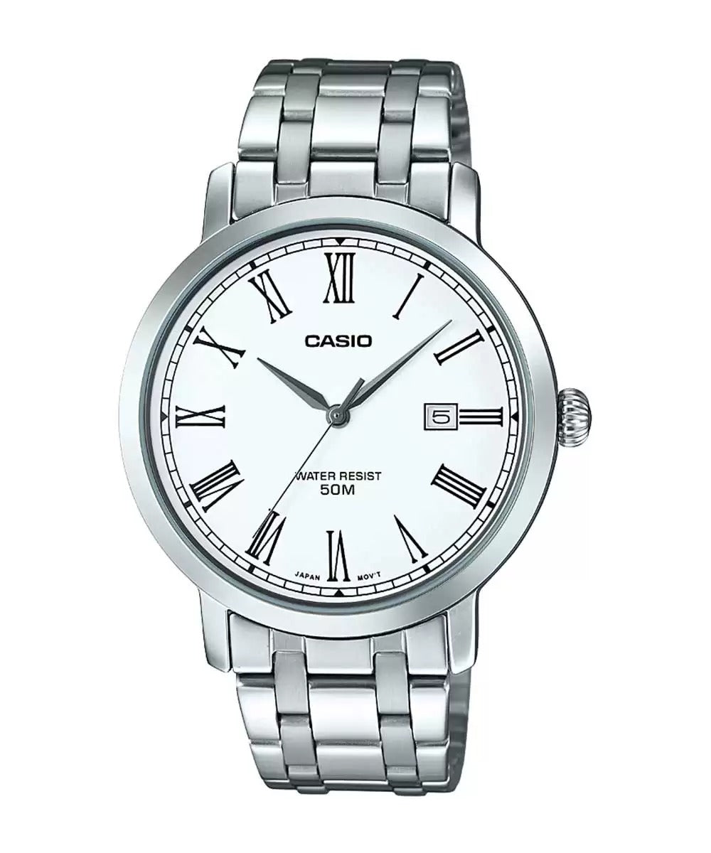 Casio Enticer Analog White Dial Men's Watch MTP E149D 7BVDF A1381