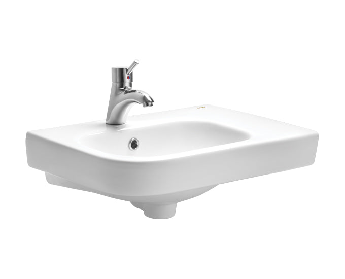 Cera Ivory Color Wash Basins With Built-In Counter Corren right S2030109