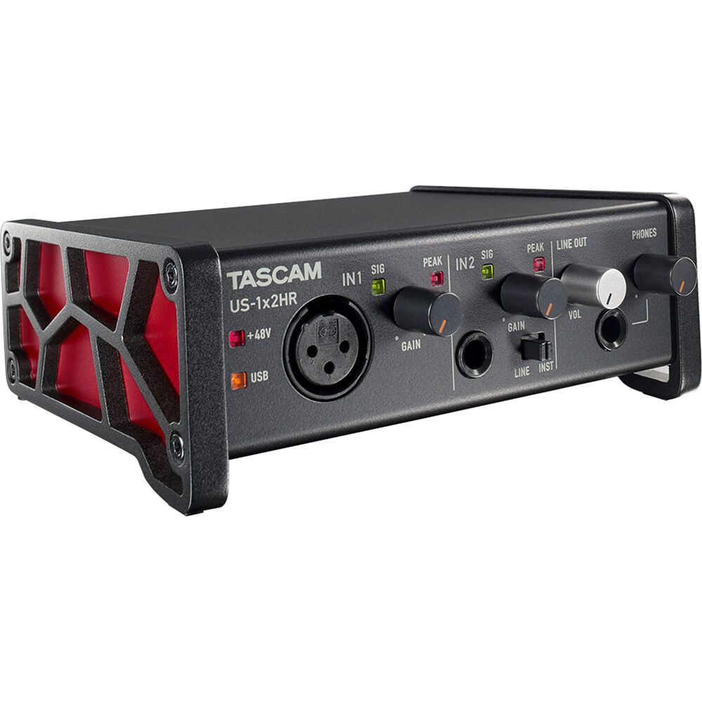 Tascam US-1x2HR One Mic 2IN/2OUT High Resolution Versatile USB Audio Interface