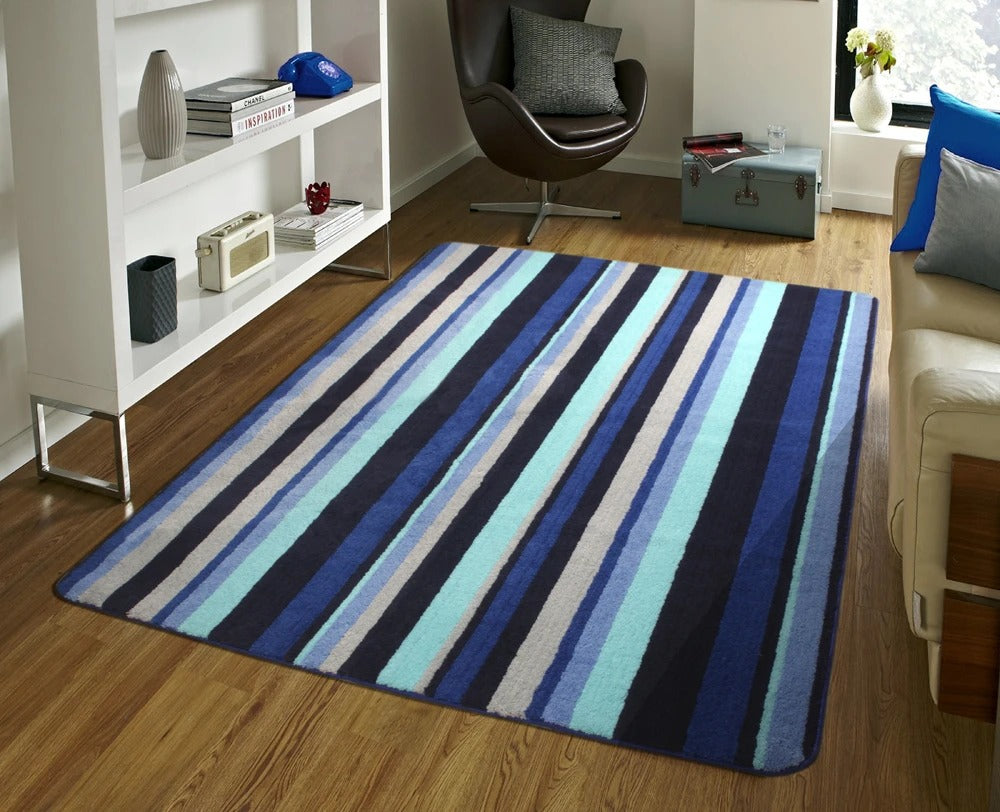 Saral Home Detec™  Striped Carpet Design (180x170CM)