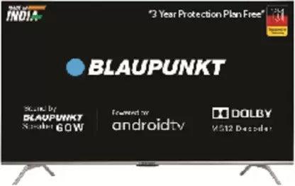 Open Box Unused Blaupunkt Cybersound 126 cm 50 Inch Ultra HD 4K LED Smart Android TV