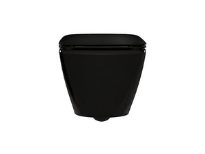 Kohler Wall Hung Toilet With Quiet Close Slim Seat Cover in Black K-16817IN-2SR-7