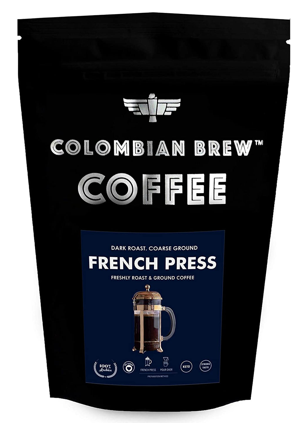 कोलम्बियाई ब्रू फ्रेंच प्रेस कॉफी 100 ग्राम (2 का पैक)