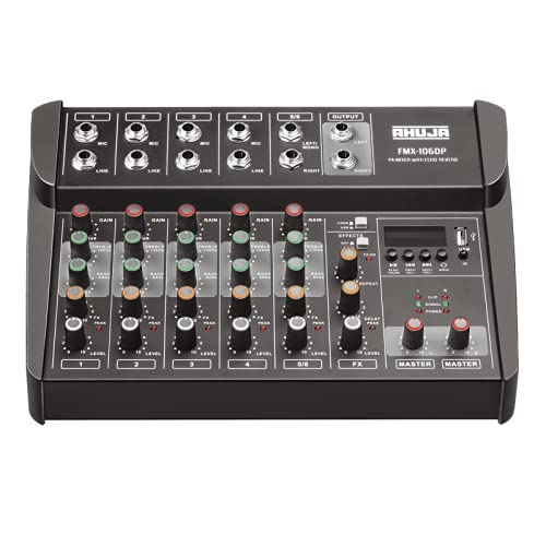 Ahuja FMX-106DP PA mixer With built-in MP3 Player & Digital Effects