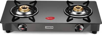 Pigeon Carbon Stainless Steel Manual Gas Stove  (2 Burners)