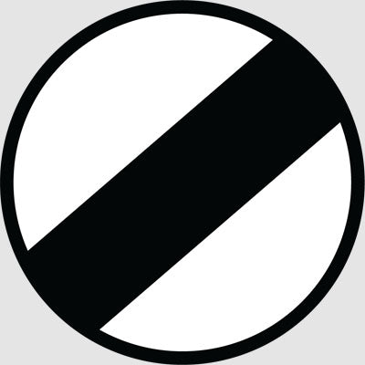 Detec™ Restriction Ends Sign Board