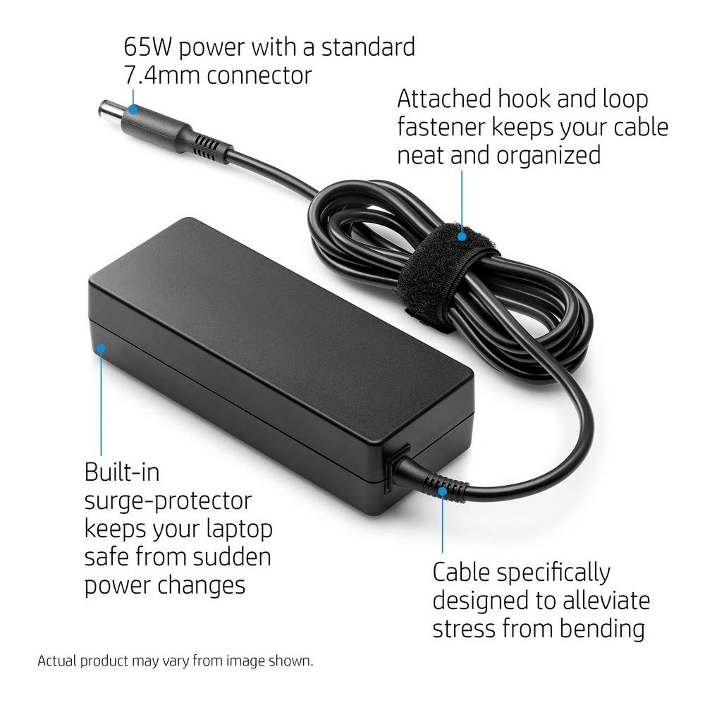 HP 65W AC Charger Adapter 7.4mm for HP Pavilion Black