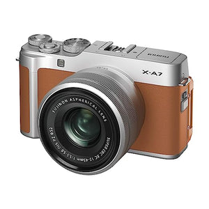 Used Fujifilm X-A7 24.2 MP Mirrorless Camera with XC 15-45 mm Lens Camel