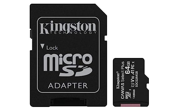 Open Box, Unused Kingston Canvas Select Plus 64GB microSD Card Class Pack of 10