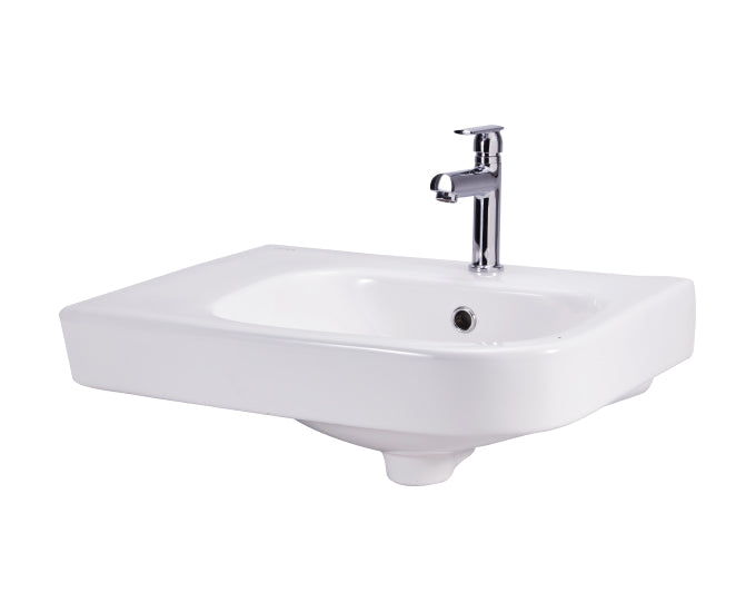 Cera Ivory Color Wash Basins With Built-In Counter Corren left S2030110