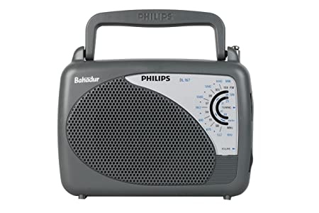 Philips Radio DL167/94 with MW/SW/FM Bands 2xR20 UM1 Pack of 3