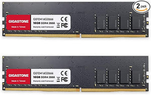 गीगास्टोन DDR4 32GB (16GBx2) 2666MHz PC4-21300 CL19 1.2V UDIMM 288