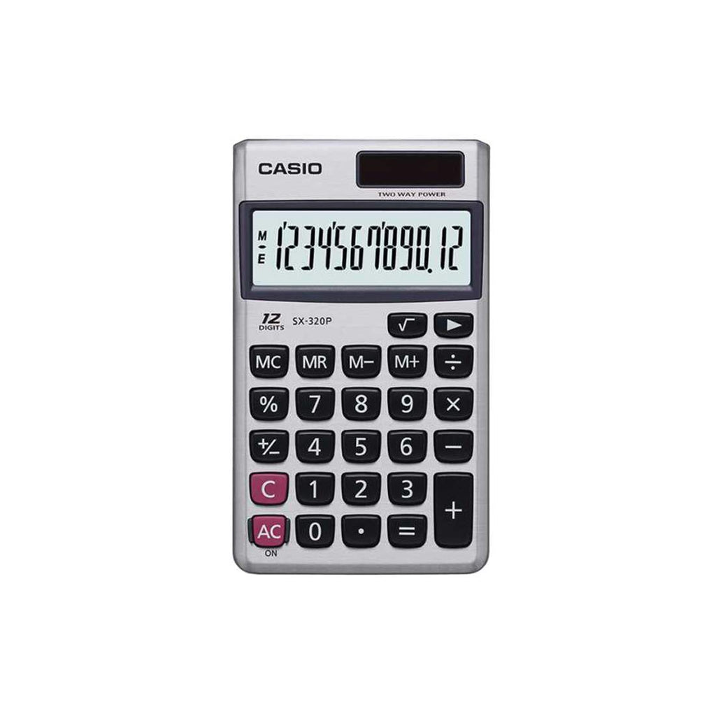Casio SX 320P W Portable Calculator Grey