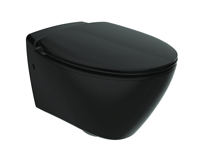 Kohler Presqui’le Wall Hung Toilet With Quiet Close Slim Seat Cover In Black K-18133IN-SR-7