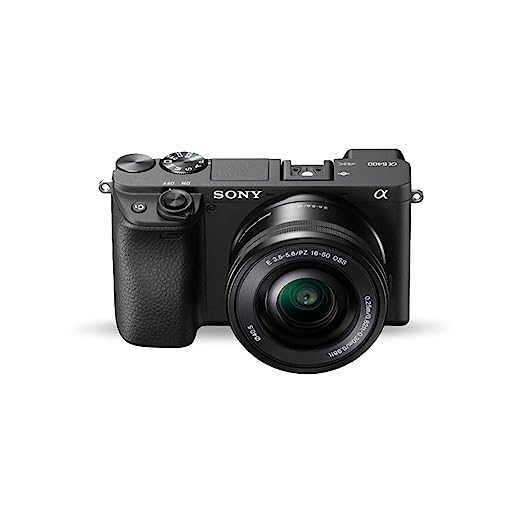 प्रयुक्त Sony Alpha ILCE-6400L 24.2MP मिररलेस कैमरा ब्लैक 16-50mm पावर ज़ूम लेंस के साथ