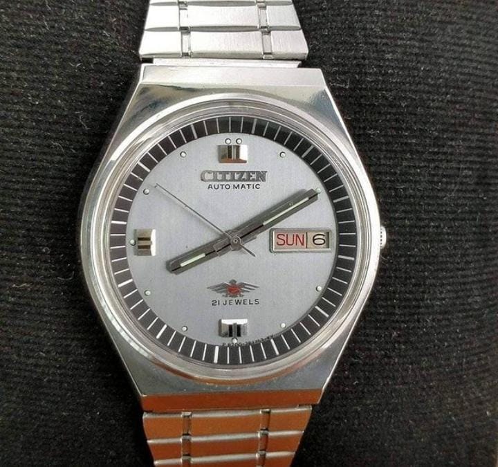 Vintage Authentic Citizen Automatic Watch Silver