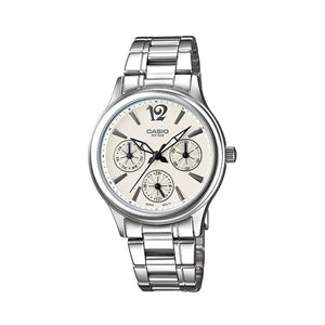 Casio Enticer Ladies LTP 2085D 7AVDF A848 Silver Multi Dial Women's Watch