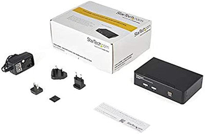 StarTech.com 2 पोर्ट USB HDMI KVM स्विच ऑडियो और USB 2.0 हब 1080p के साथ