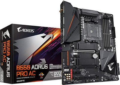 गीगाबाइट B550 AORUS PRO AC (AM4 AMD/B550/ATX/Dual M.2/SATA 6Gb/s/USB 3.2 Gen