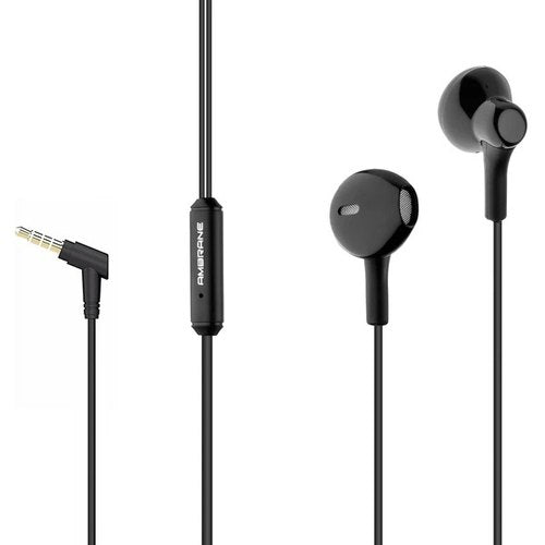 Detec™ Ambrane Wired Earphone Black Pack of 3