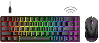 Havit 60% Wireless Mechanical Keyboard And Wired Mouse Black