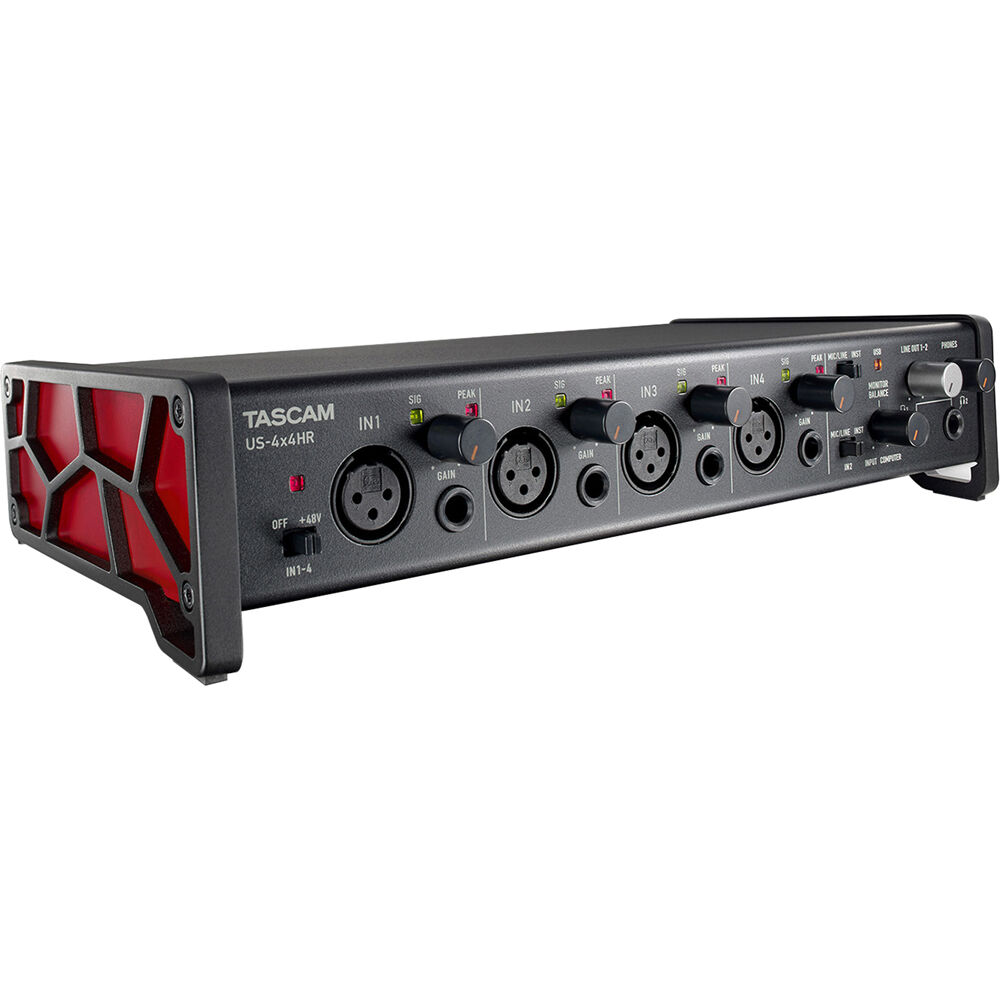 Tascam US-4x4HR Desktop 4x4 USB Type-C Audio/MIDI Interface