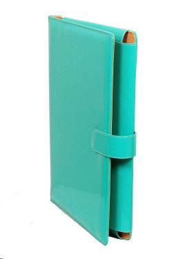 Sukeshcraft Dak File Folder With Belt Patent Sea Green