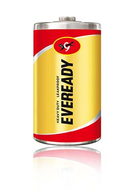 Eveready 1045D Gold R20 D Size Battery Pack of 10