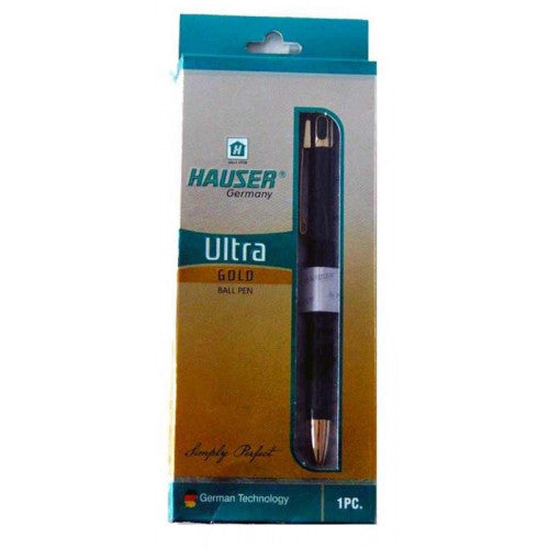 Hauser Germany Ultra Gold Ball Pen Blue Pack of 10 Pcs