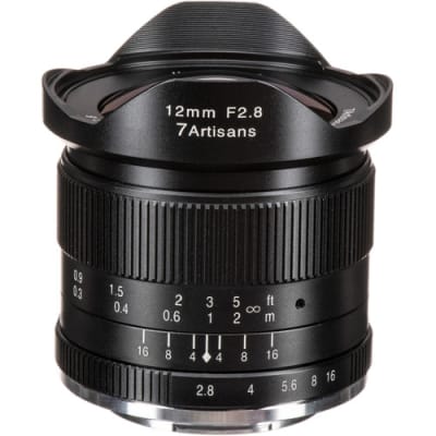 7 Artisans 12mm F2.8 for Fuji Fx Mount Aps C Black