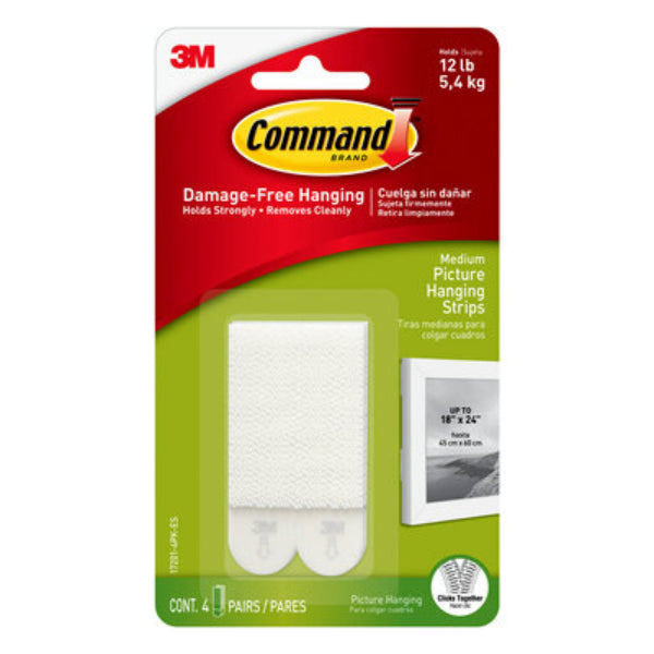 Detec™ 3M Command Picture Hanging Strips M Pack of 20