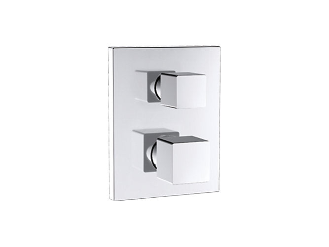 Kohler K-20742IN-9FP-CP Geometric thermostatic recessed bath