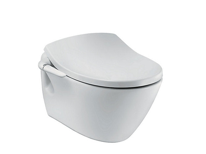 Kohler Presquile Wall Hung Toilet With Pureclean Bidet Cleansing Seat in White K-6321IN-SS-0
