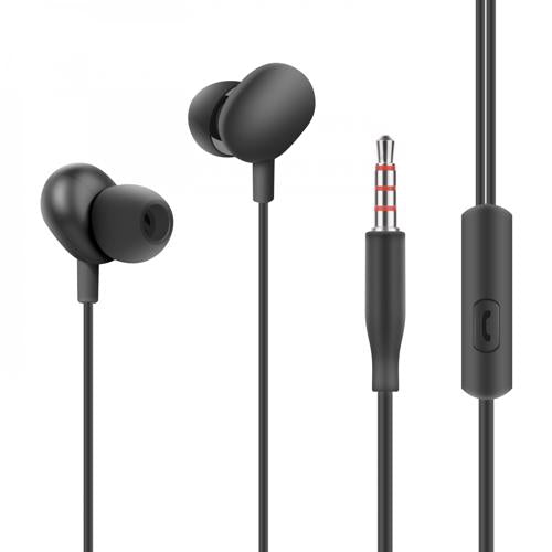 Detec™ Ambrane Wired In Ear Earphone With Mic Black Pack of 3