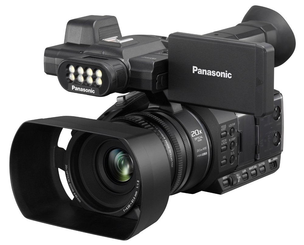 Used Panasonic HC-PV100GW Optical 6.03 MP Professional Camcorder Black