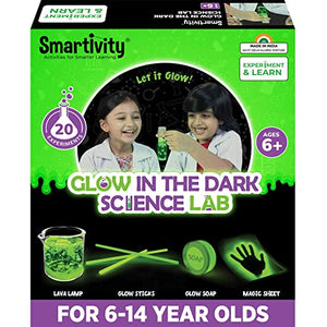 Smartivity Glow Magic Science Experiment Kit for Kids 6 - 14 | Birthday Gifts for Boys & Girls | Kids Safe & Non - Toxic Chemistry Kit for Age 6-8-10-12-14 Years | Made in India Pack of 8