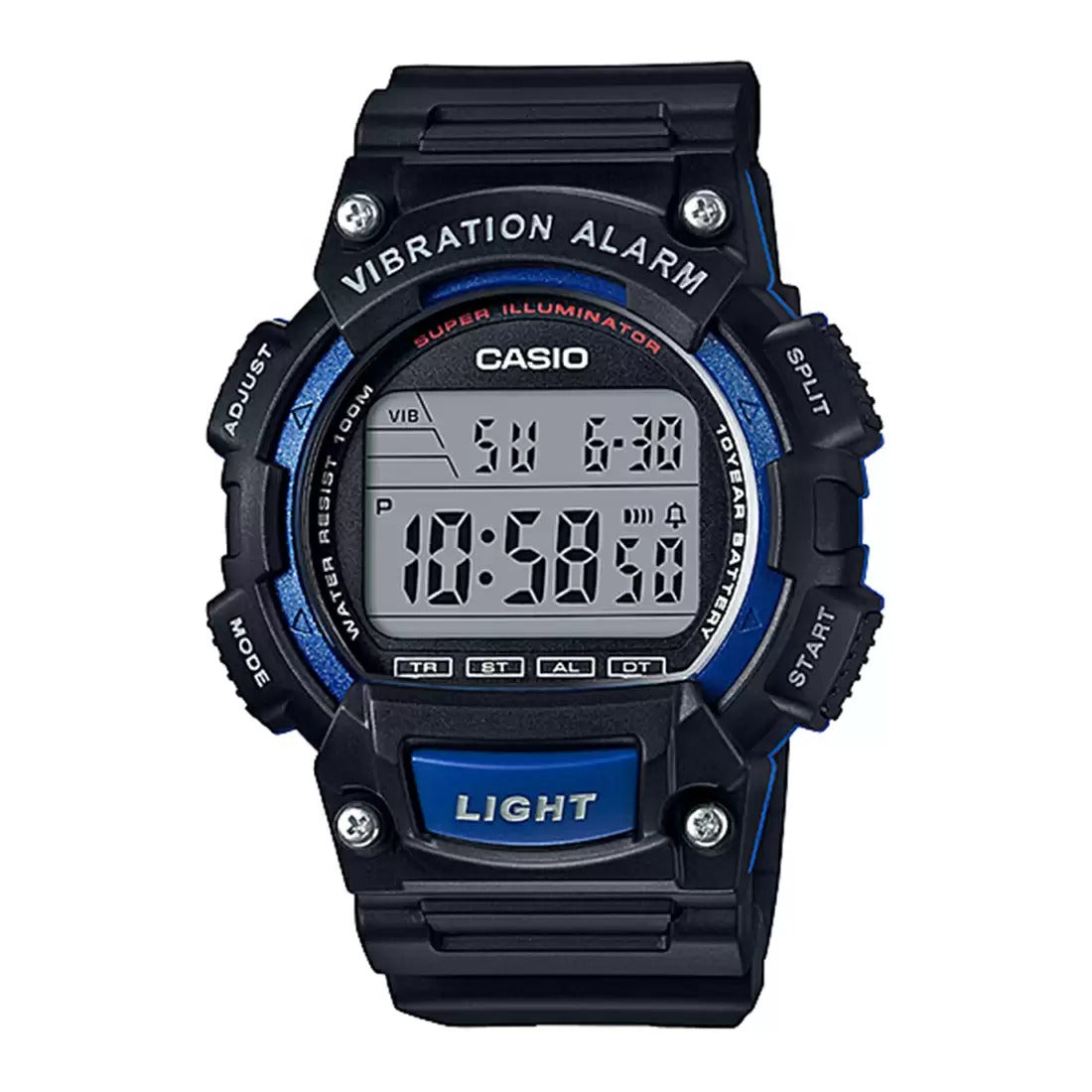 Casio Youth W 736H 2AVDF I103 Black Blue Digital Unisex Watch