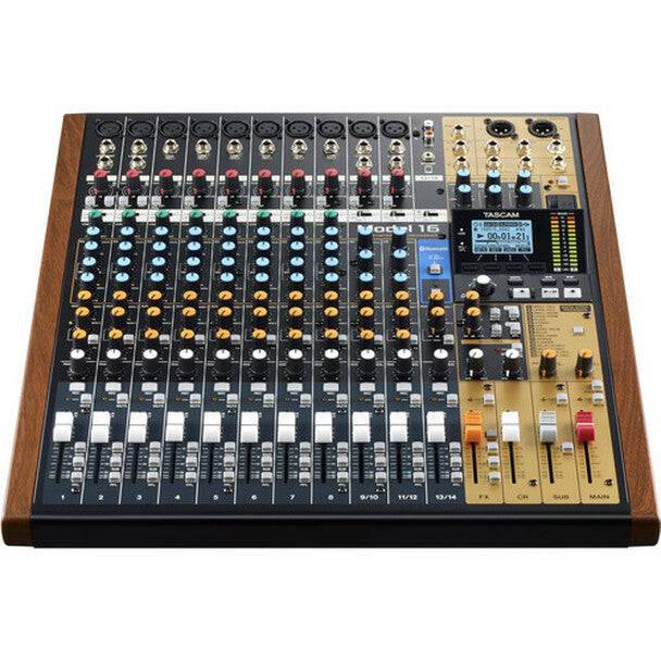 Tascam Model 16 Hybrid 14 Channel Mixer Multitrack Recorder and USB Audio Interface