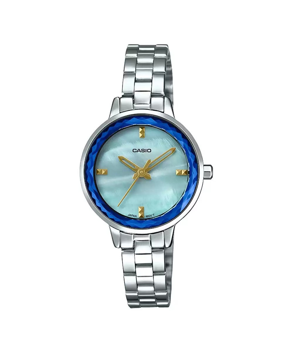 Casio Enticer Ladies LTP E162D 2ADF A1727 Blue Analog Women's Watch