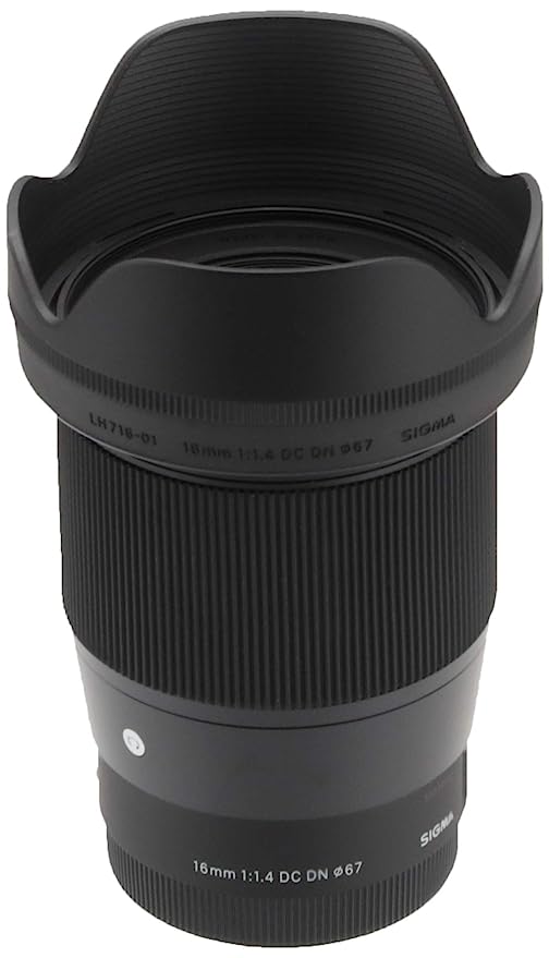 Used Sigma 16Mm F/1.4 Dc Dn Contemporary Lens for Sony E Mount Mirrorless Cameras