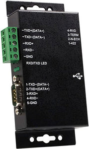 StarTech.com 1 पोर्ट मेटल इंडस्ट्रियल USB से RS422/RS485 सीरियल एडाप्टर w/आइसोलेशन (ICUSB422IS) काला