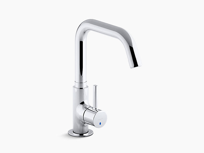 Kohler Cuff K-37313IN-4-CP Single handle deck-mount cold only kitchen faucet in polished chrome